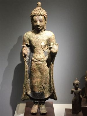 Bodhisattva mit Lotosblume! Ein Meisterwerk der Dvaravati-Kunst im 6. Jahrhundert!